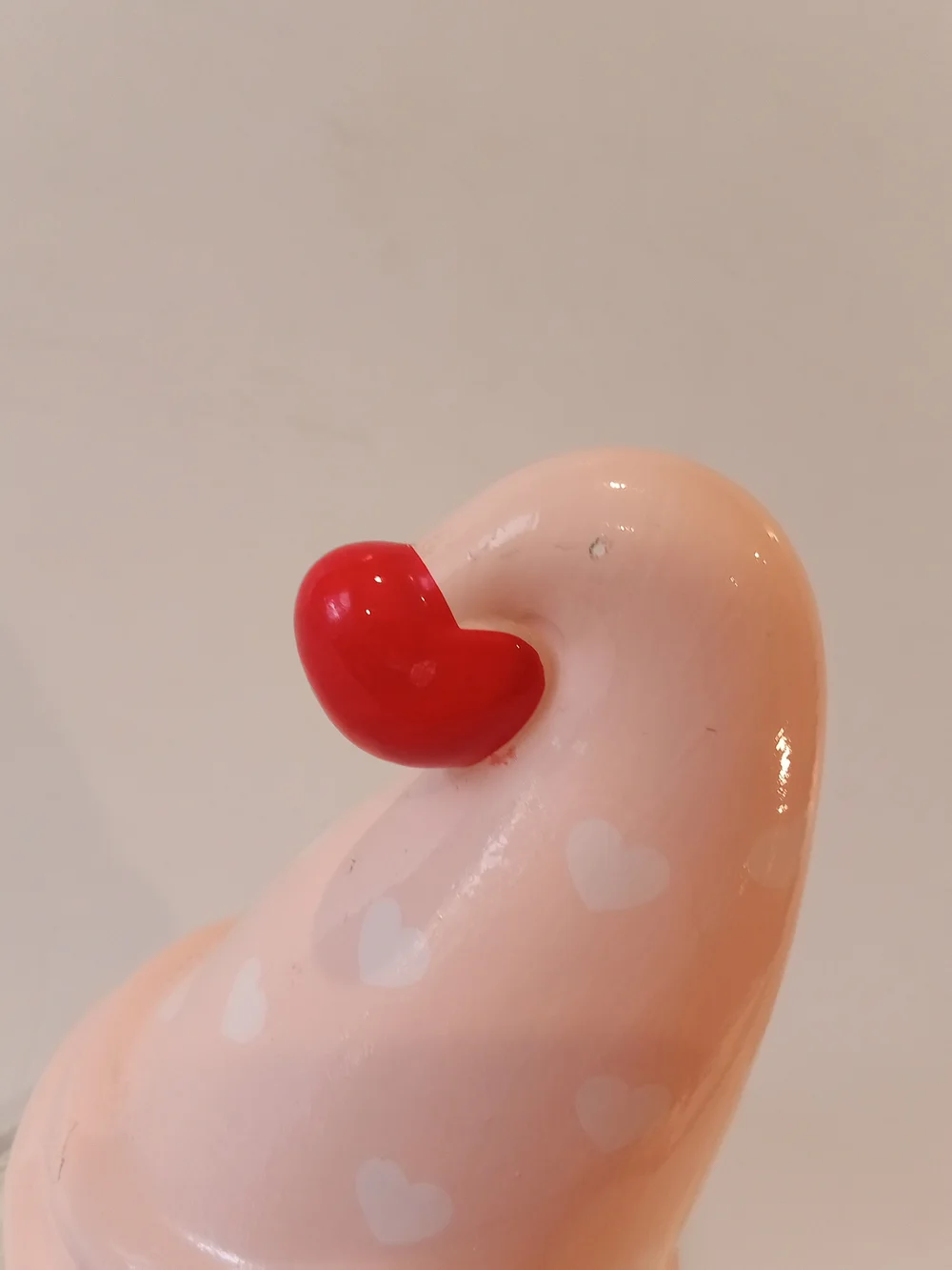 2022 Target Bullseye Pink Heart Gnome Glass Jar with Red Accent Heart